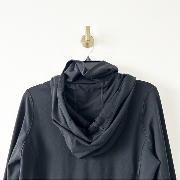 Lululemon Black Full Zip Hooded Fitted Jacket Size 8 - Picture 7 of 8
